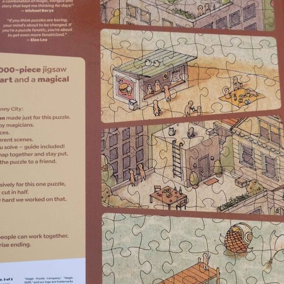 NEW Magic Puzzle Company 1000 Piece Puzzle The Sunny City Felicia Chiao - Picture 8 of 8